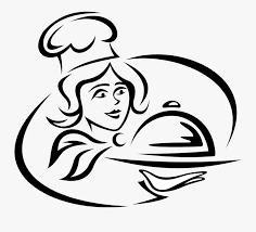 Catering – Köchin mit Servierplatte