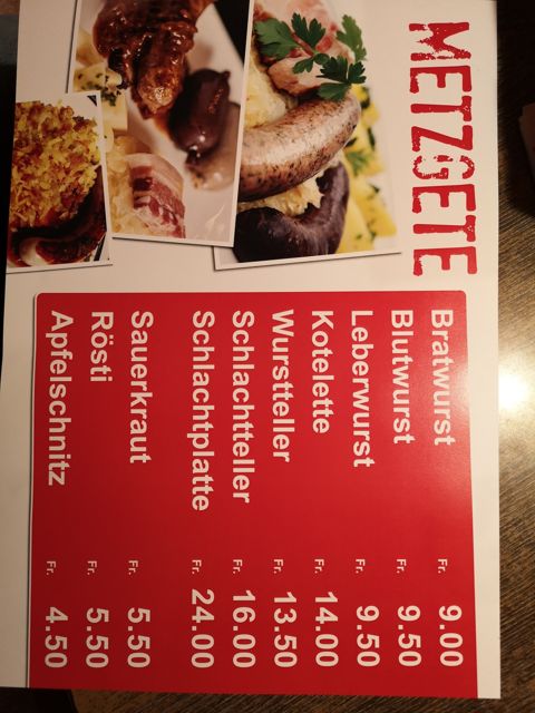 Metzgete – Angebot und Preise